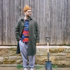what to wear with grey sweatpants men